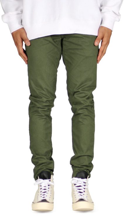 Olive Skater Chino Pants