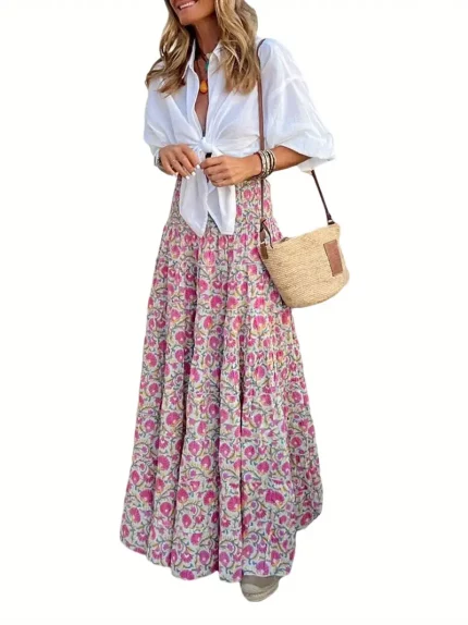 Women Summer Long Skirt