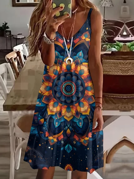 Vibrant Midi Dress