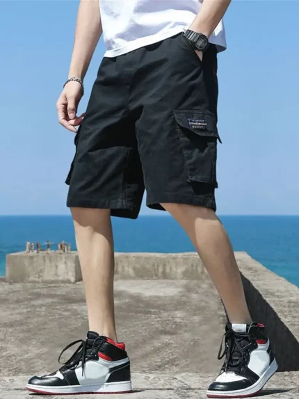 Solid Cargo Shorts