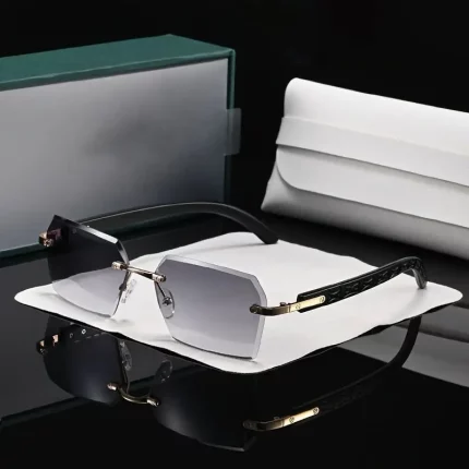 Retro Frameless Multilateral Fashion Glasses for Men & Women - Stylish